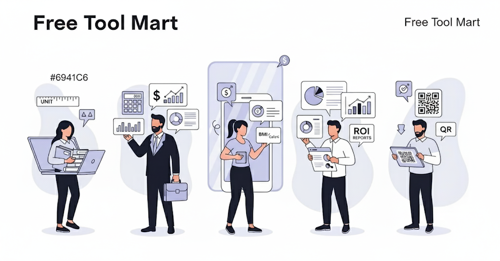 Practical uses of Free Tool Mart with free online calculators, converters, and productivity tools for students, professionals, businesses, and health users