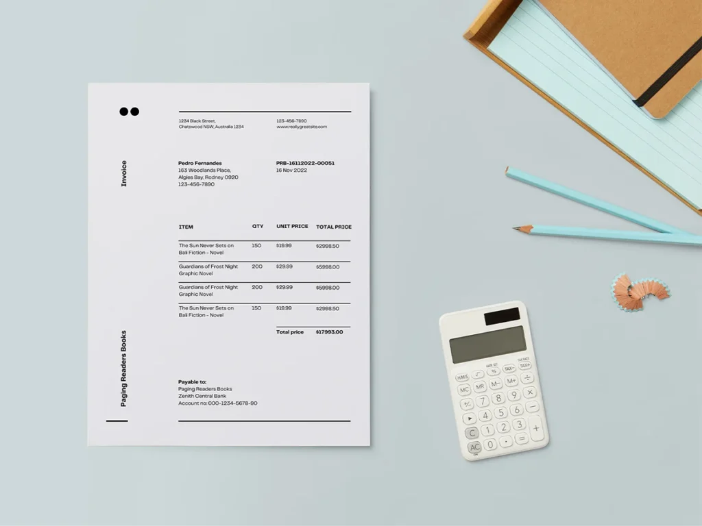 how small businesses create invoices step by step